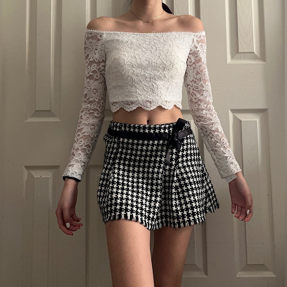 White Lace Dress Top